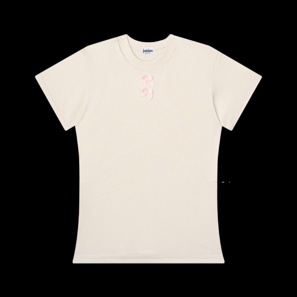 Áo thun ôm body đính nơ chất tăm thái mát mềm mịn Kenco.Sài Gòn | BigBuy360 - bigbuy360.vn