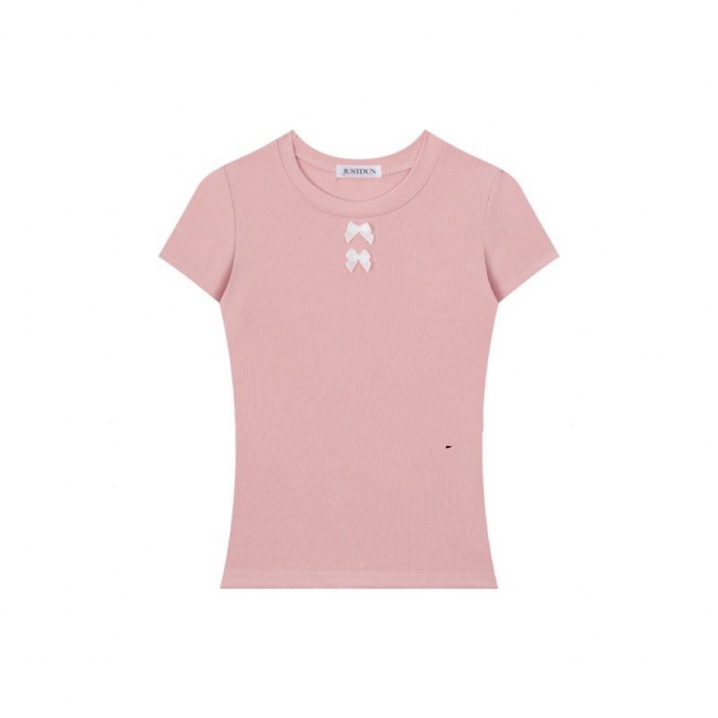 Áo thun ôm body đính nơ chất tăm thái mát mềm mịn Kenco.Sài Gòn | BigBuy360 - bigbuy360.vn