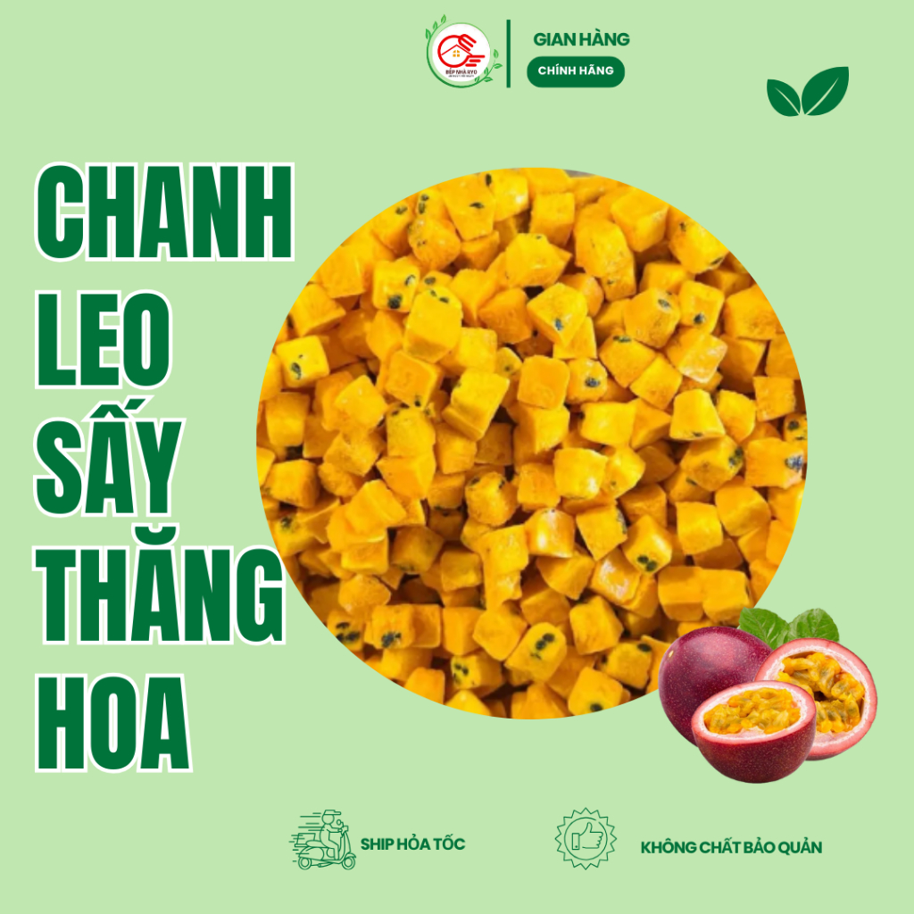 Chanh leo sấy thăng hoa viên pha nước thanh lọc cơ thể