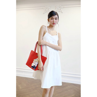 Ceci Cela - Đầm hai dây phối ren babydoll Natt