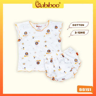 Đồ bộ bé gái BABIBOO bộ hè bé gái cotton mềm mịn đáng yêu- BB151
