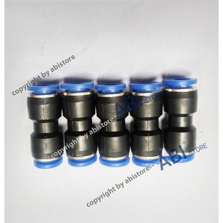 COMBO 5 MĂNG SÔNG NỐI NHANH ỐNG 8MM, CÚT NỐI NHANH NHỰA THẲNG GIÁ RẺ