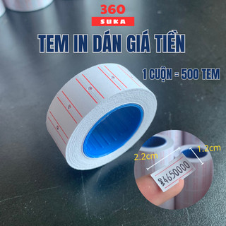 Tem in giá tiền, máy in giá tiền mx5500 10 cuộn 500 tem - suka 360