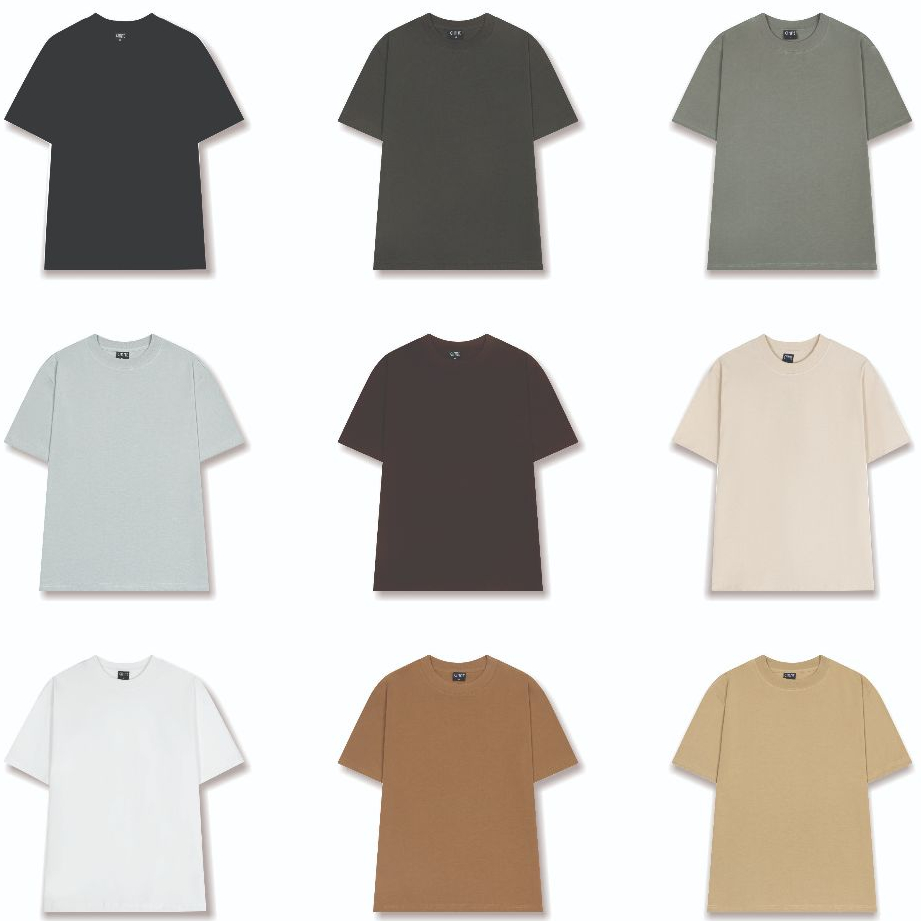 Áo Thun Trơn Gimme form Oversize - Premium Cotton Sợi Đôi - 250gsm - GMT37