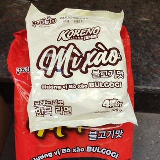 Mì xào koreno hương vị bò xào bulgogi gói lẻ 100g