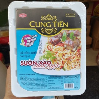 Mì xào khô vị Sườn xào chua ngọt Cung Tiến  Hà Việt Foods Hộp 85g