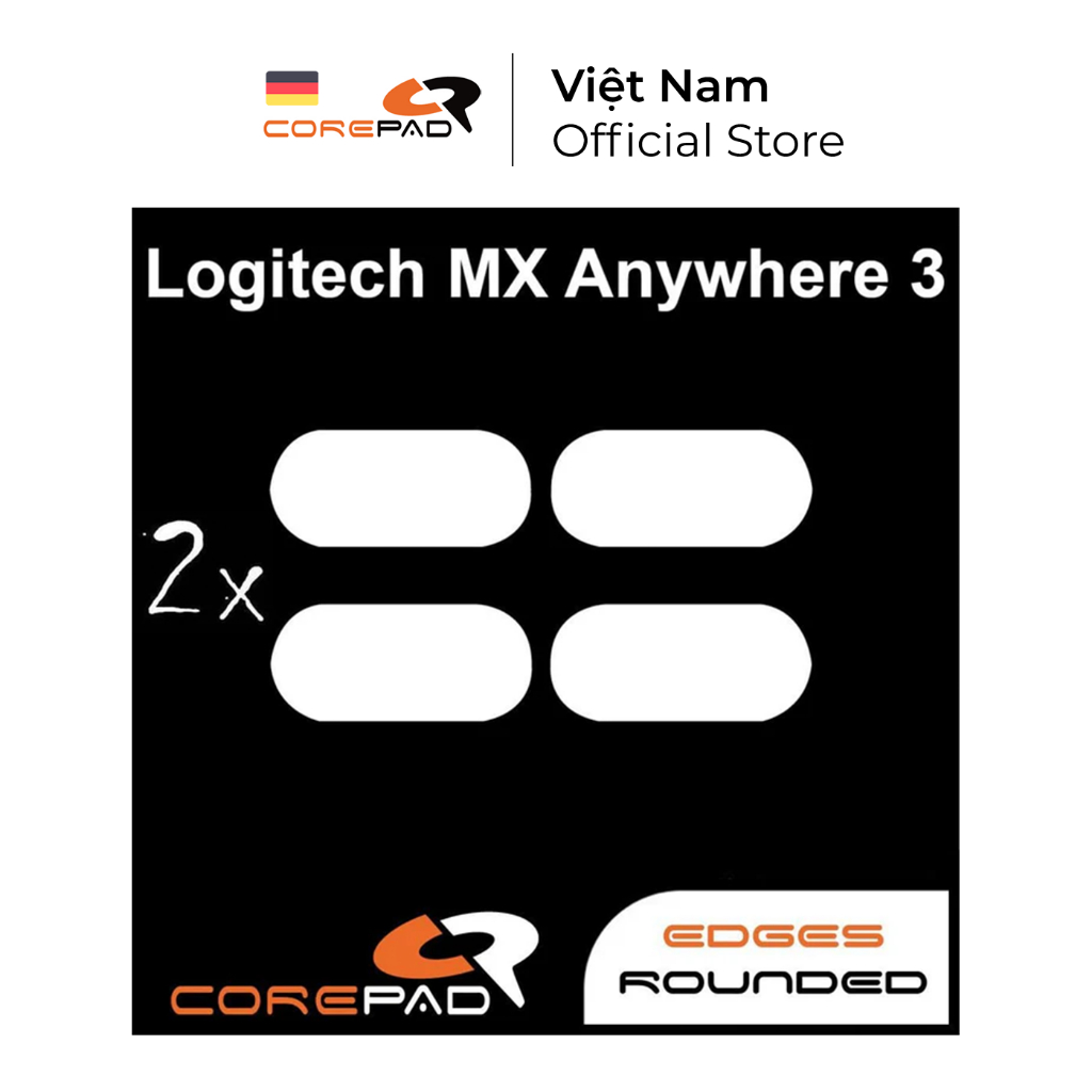2 Bộ Feet chuột PTFE Corepad Skatez PRO Logitech MX Anywhere 3 - Corepad Official Store