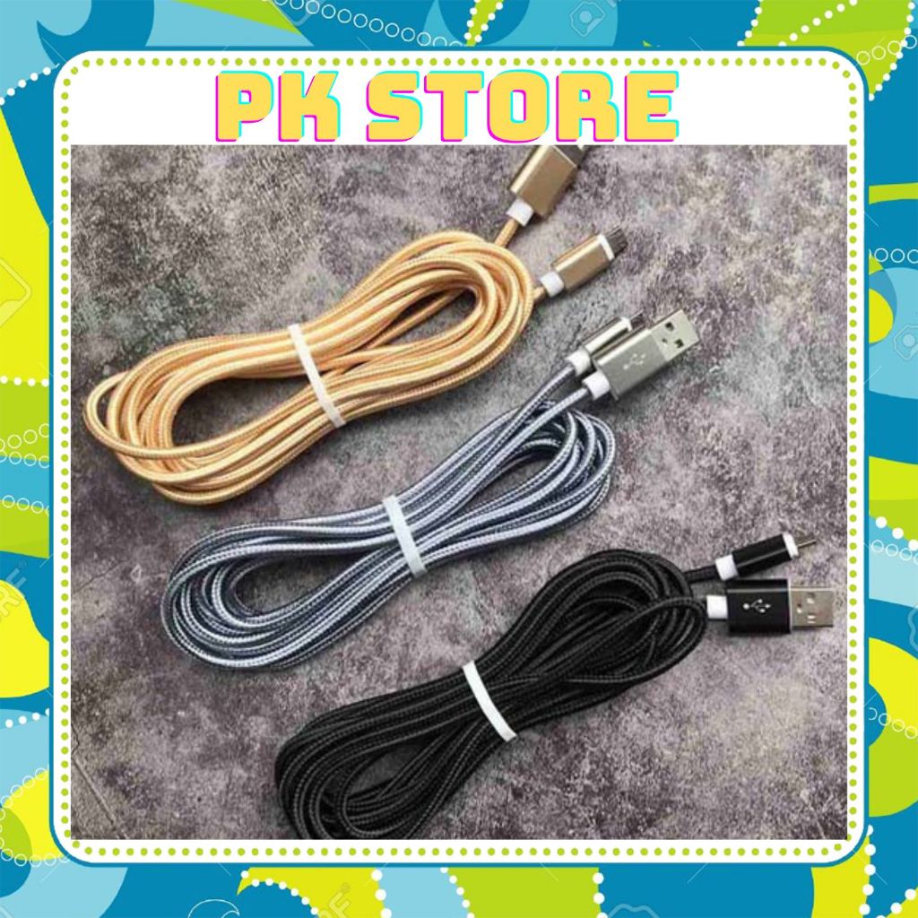 Cáp Sạc Bọc Dù 1m Siêu Bền chống đứt