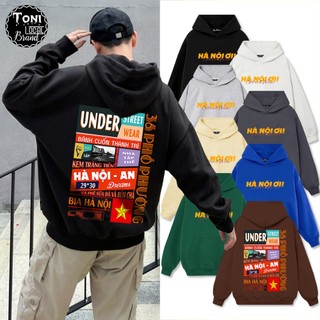 Áo Hoodie HÀ NỘI ƠI Local Brand nỉ bông cực dày form rộng Unisex (HD8064H - Hàng Chính Phẩm)