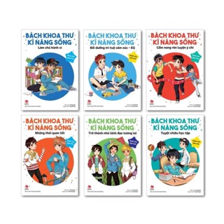 Sách - Bách khoa thư kĩ năng sống: Dành cho bạn trai - Trọn bộ 6 cuốn