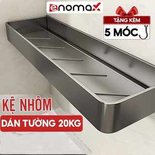 Kệ để đồ nhà tắm đa năng Enomax dán tường, Nhôm hàng không chống gỉ, tặng kèm keo dán và ốc vít ( Eno 0114 )