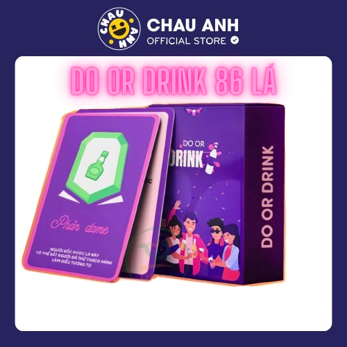 Bộ bài Uống Đê "Do or Drink" Drinking game uống rượu 86 lá cơ bản CHAU ANH BG07