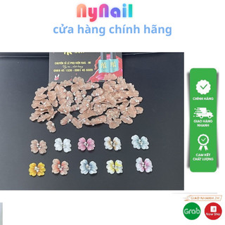 Hoa Bột nail “ sét 10 bông cúc ruby “