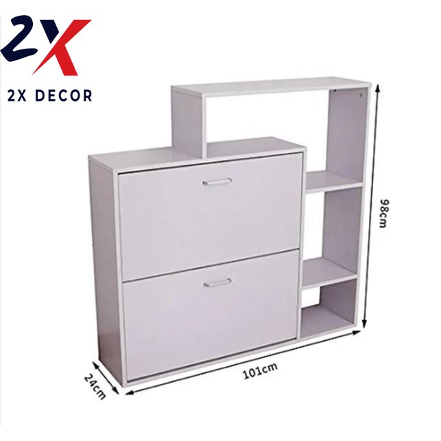 Kệ giày kiêm kệ để đồ trang trí decor căn phòng, thiết kế độc đáo 2X Decor- 2X100
