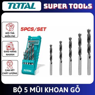 Bộ 5 mũi khoan gỗ total tacsd7056
