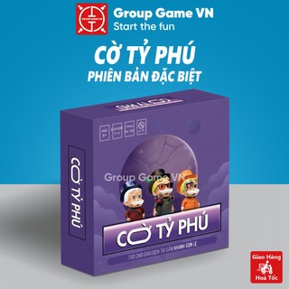 Cờ tỷ phú phiên bản mới cao cấp - boardgame trò chơi giao dịch tài sản monopoly việt hóa