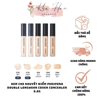 Kem Che Khuyết Điểm Peripera Double Longwear Cover Concealer 5.5g