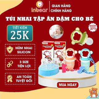 Túi Nhai Ăn Dặm Cho Bé Inbear Chống Hóc, Tập Nhai Cho Bé, Túi Tập Ăn Trẻ Em (Tặng Kèm Dây Đeo)