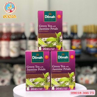 Trà dilmah lài trà hoa nhài- hộp 30g 20 gói - dilmah jasmine green tea