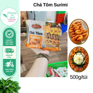 Chả tôm định hình, tôm surimi, túi 500g, giao hỏa tốc hà nội