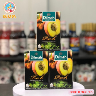 Trà dilmah ceylon đào túi lọc 30g- dilmah peach flavored ceylon black tea