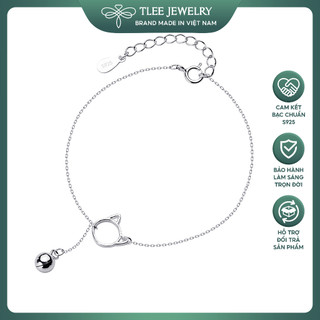 Lắc chân bạc nữ TLEE mèo mix chuông TLEE JEWELRY LC0103
