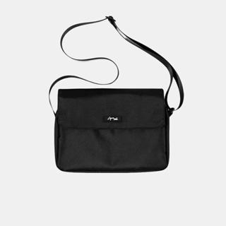 Túi đeo chéo nam màu đen vải canvas CAPMAN CLUB, cặp đeo vai nhiều ngăn chống nước CM32