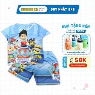 Quần áo bé trai hình Đội chú chó cứu hộ, đồ bộ trẻ em size đại từ 10-60kg chất thun lạnh Kunkun Kid TP543-646-1099.