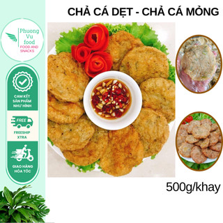 Chả cá dẹt - chả cá mỏng, khay 500g, giao hỏa tốc hà nội