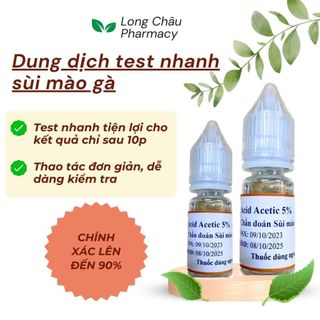 Dung dịch test nhanh Sùi Mào gà, mụn cóc sinh dục tại nhà