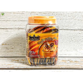 Cà phê sữa plus hòa tan 3in1 king coffee - hộp nhựa 30 gói x 20g