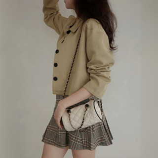 [HÀNG CÓ SẴN] Áo sơmi khoác dáng lửng croptop chất mỏng JACKIE SHIRT phong cách trẻ trung chất mỏng