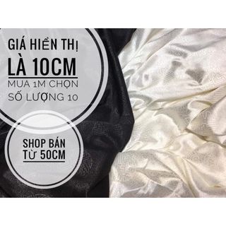 Gấm Lụa Ấn Tròn - giá hiển thị là giá 10cm, mua 1m chọn 10.