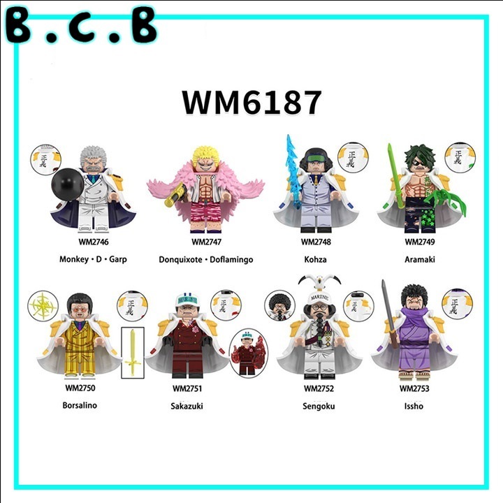 Đảo Kho Báu Mô hình Kohaza Sakazuiki Doflamingo Mô hình Monkey D Garp Sengoku Issho WM6187