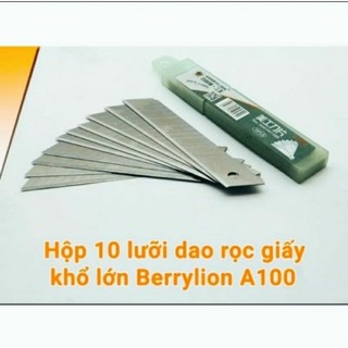 HỘP 10 LƯỠI DAO THÉP ĐEN SK5