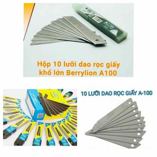HỘP 10 LƯỠI DAO THÉP ĐEN SK5