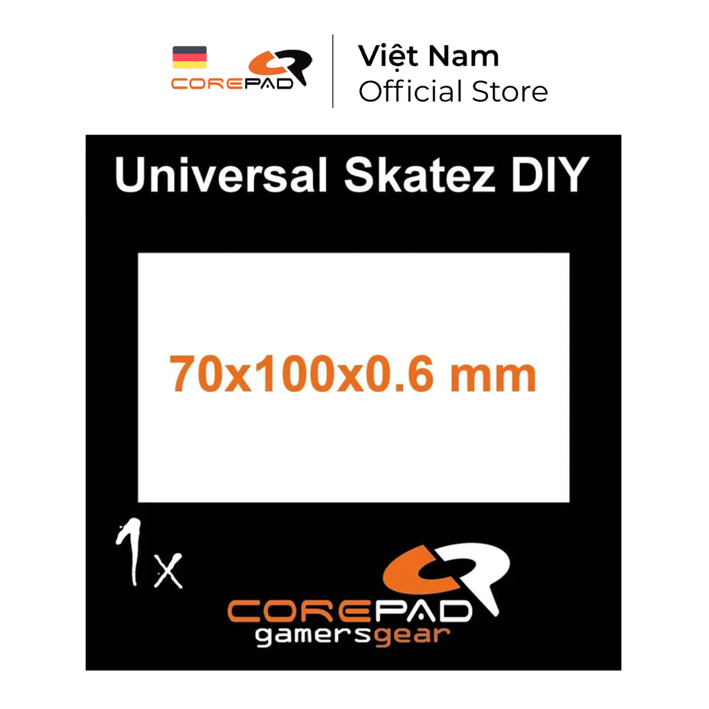 2 Bộ Feet chuột PTFE Corepad Skatez PRO UNI S1 Mouse-Feet universal use (1 tấm) - Corepad Official S