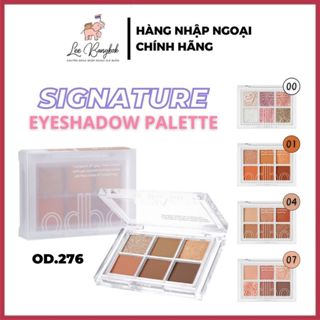 Bảng Phấn Mắt 6 Ô ODBO Signature Eyeshadow Palette OD276 Sắc Tố Đậm, Lâu Trôi Cho Mắt, Má Hồng Thái Lan