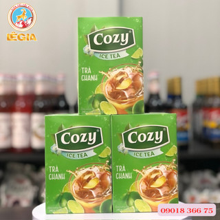 TRÀ COZY HÒA TAN ICE TEA CHANH - HỘP 16 GÓI 240G - LEMON COZY ICE TEA
