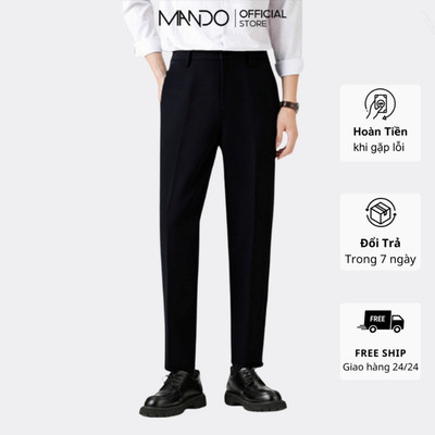 Quần Âu Nam Quần Tây Nam Công Sở Ống Côn Cao Cấp Form Đứng Basic Unisex Thời Trang Hàn Quốc - QAN01