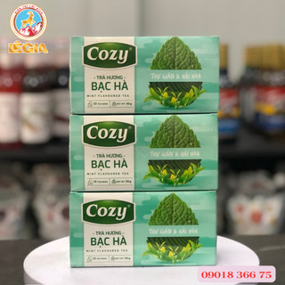 TRÀ COZY TÚI LỌC HƯƠNG BẠC HÀ 50G 25 GÓI - MINT FLAVOURED COZY TEA