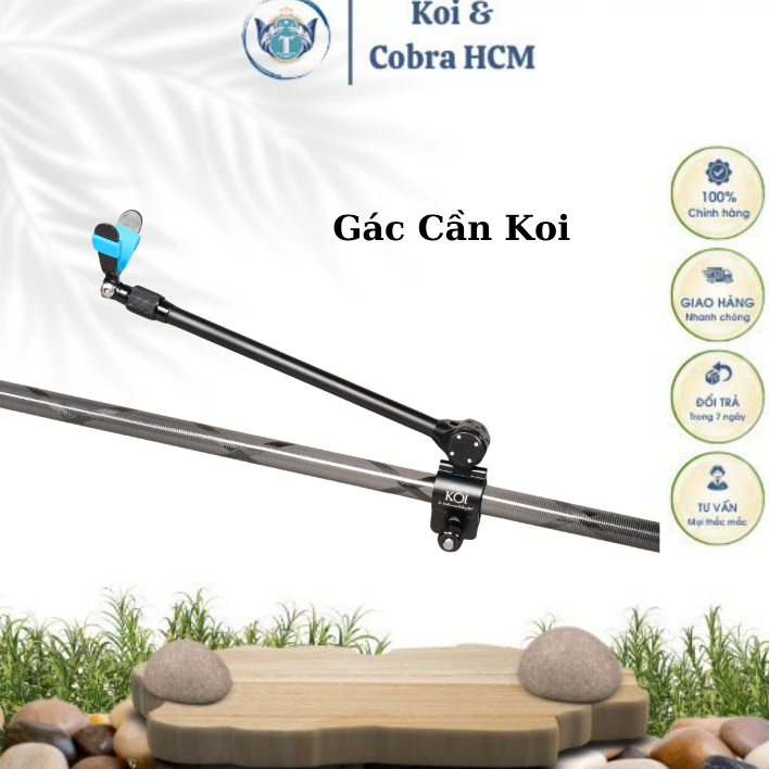 [HCM] Gác Cần Koi Full Carbon size 80, 210, 240, 270cm chống cần câu đài, câu tay... KOI COBRA