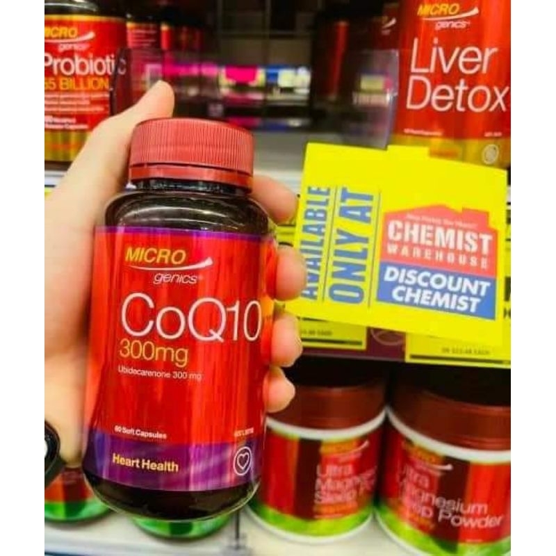 Viên uống Bổ tim Microgenics CoQ10 300mg 60 Capsules