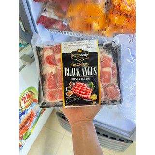 Ba chỉ bò cuộn Black Angus thả lẩu - khay 450gr , siêu ngon (giao hàng hoả tốc )
