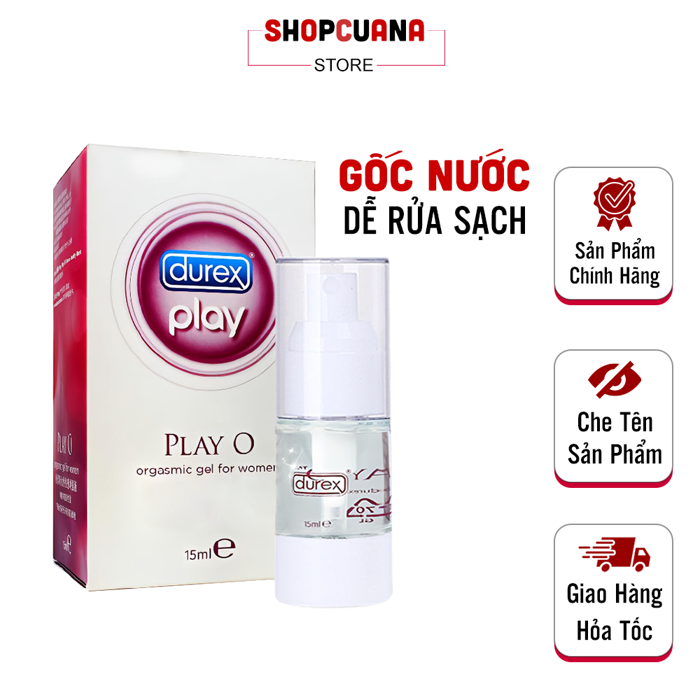 Gel Durex Play O – Gel Bôi Trơn Tăng Khoái Cảm Cho Nữ Giới, Sản Phẩm Cao Cấp, Gel Gốc Nước An Toàn & Không Kích Ứng