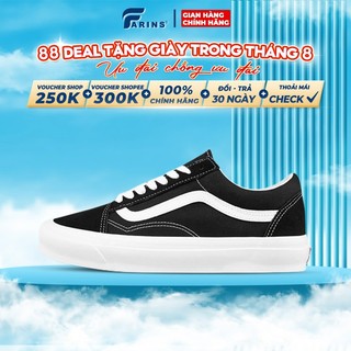 Giày Vans Old Skool Classic Black/White Chính Hãng, Giày Vans Đen Trắng Cho Nam Nữ Full Box