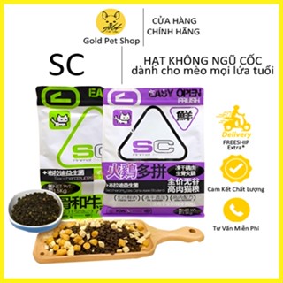 Hạt SC GrainFree 42% Protein Mix Topping, Chà Bông Cho Mèo Mọi Lứa Tuổi - Hạt cho mèo
