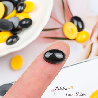 Mắt Thú Nhựa Dán Hình Oval (Có Nhiều Size)