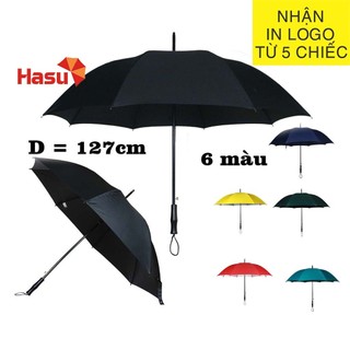 Ô dù che mưa nắng cầm tay cán dài D = 127cm chống uv lựa chọn 06 màu - Ô dù cán thẳng cỡ lớn