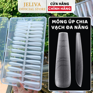 Móng úp tay chia vạch đa năng hộp 300 móng Jeliva